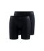 Craft Mens Core Dry Boxer Shorts (Pack of 2) (Black) - UTUB894