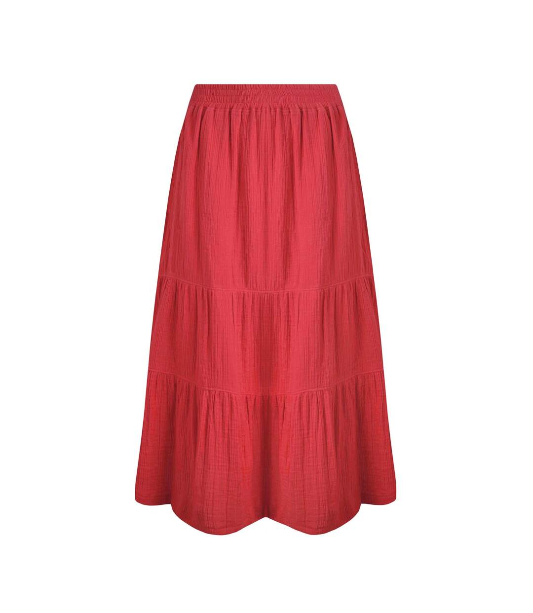 Jupe mi-longue lathika femme rouge Weird Fish-1