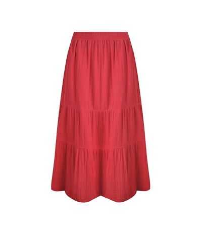 Jupe mi-longue lathika femme rouge Weird Fish