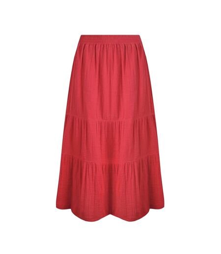 Jupe mi-longue lathika femme rouge Weird Fish