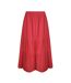 Jupe mi-longue lathika femme rouge Weird Fish-1