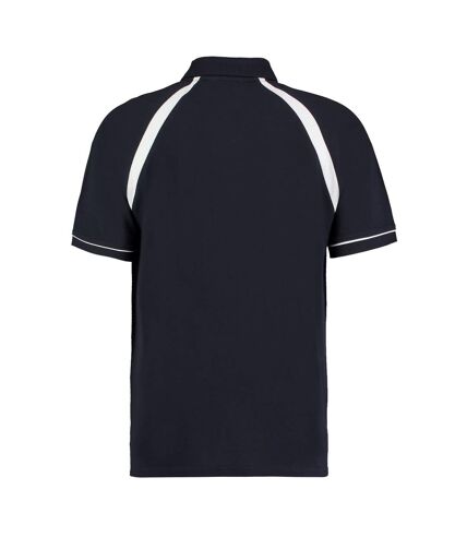 Polo oak hill homme bleu marine / blanc Kustom Kit Kustom Kit