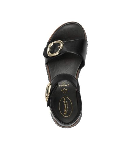 Sandales Compensé Cuir Tamaris Comfort