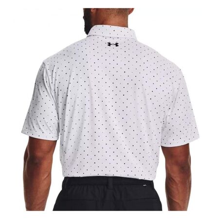 Polo Blanc/Noir Homme Under Armour Playoff - L