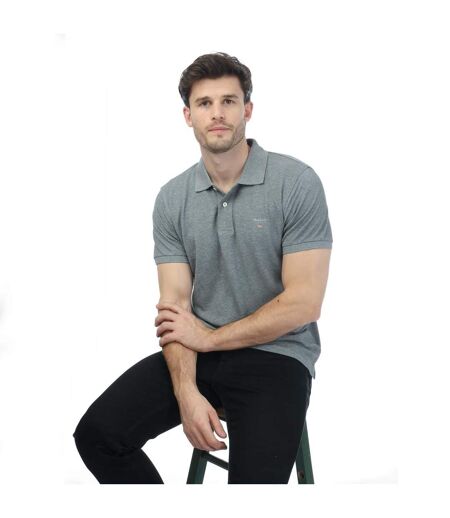 Polo Rugger Homme Gris Gant