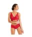 Soutien-gorge triangle sans armatures rouge Fahrenheit-3