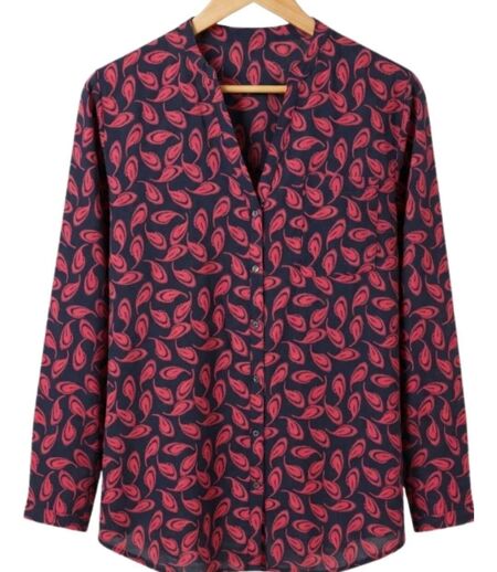 Chemisier en Viscose MAYFLOWER N3203 : Confort Fluide et Look Chic Assuré