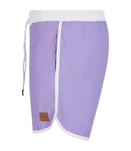 Short De Bain Homme Lavande Blanc Urban Classics