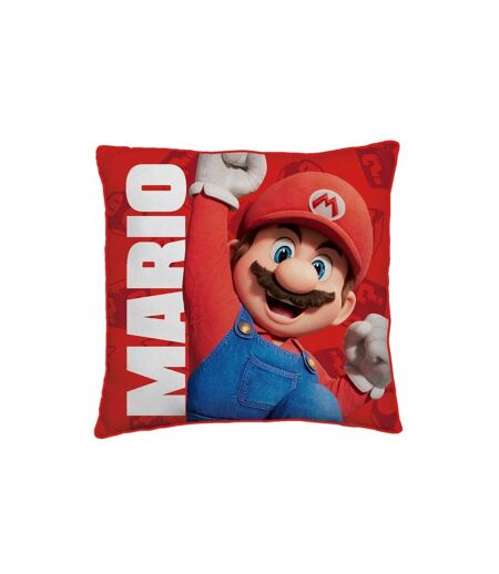 Super Mario Jump Filled Cushion (Red/White) (One Size) - UTAG2905