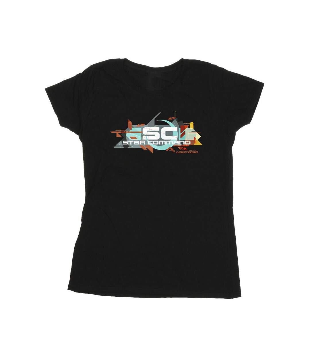 Disney Femme/Ladies Lightyear Star Command Graphic Title Cotton T-Shirt (Noir) - UTBI29116-1