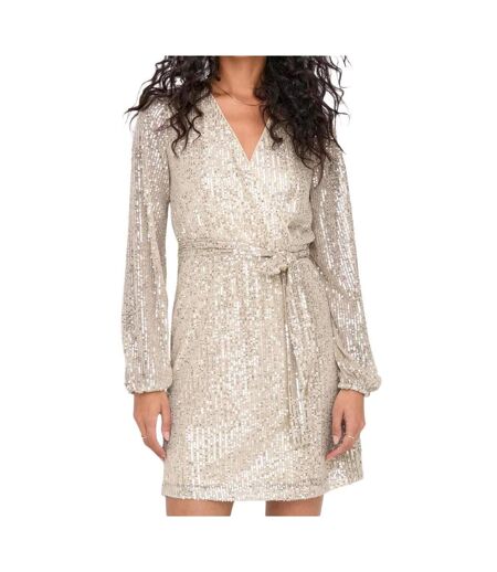 Robe à Sequins Rose Poudré Femme JDY Carmen - L