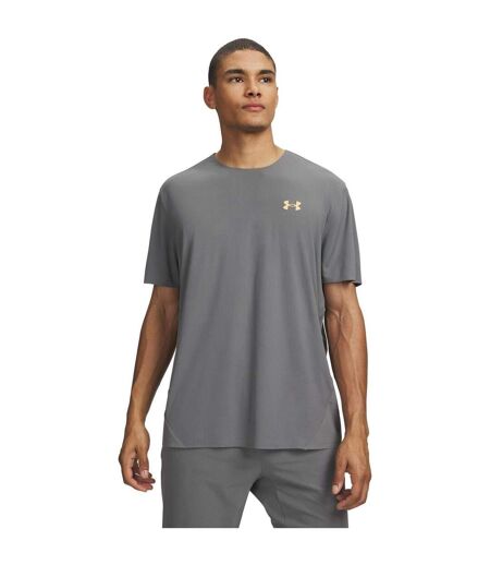 T-shirt Course À Pied Trail Run Homme Vert Orange Under Armour