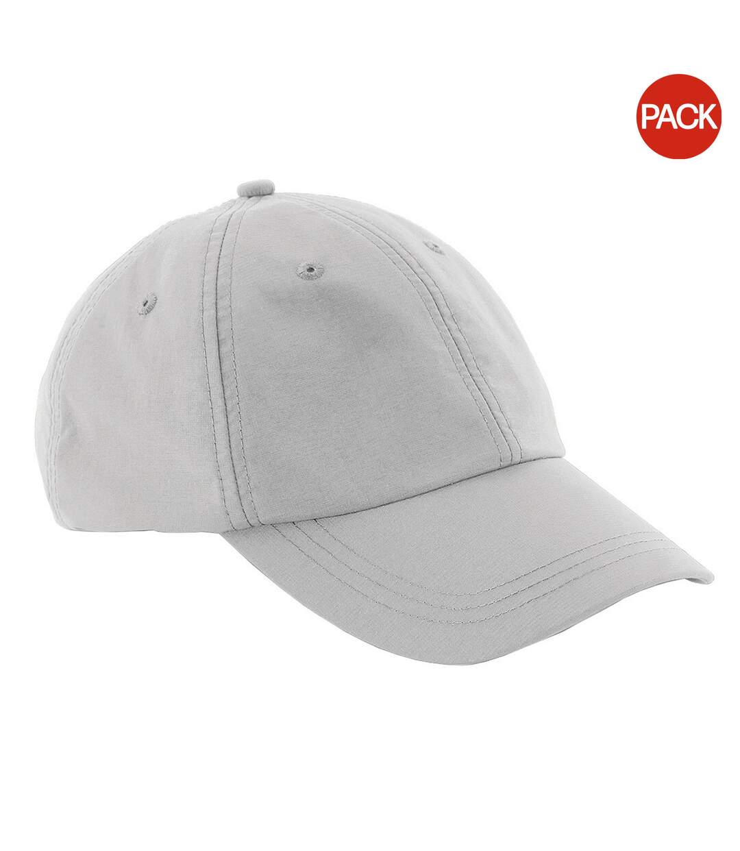 Lot de 2  casquettes imperméables adulte gris clair Beechfield-1