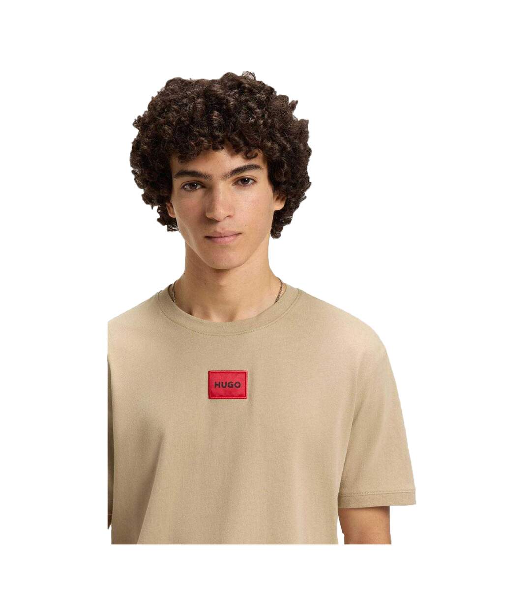 T-shirt Motif/style Logo Diragolino212 Homme Beige Hugo-4