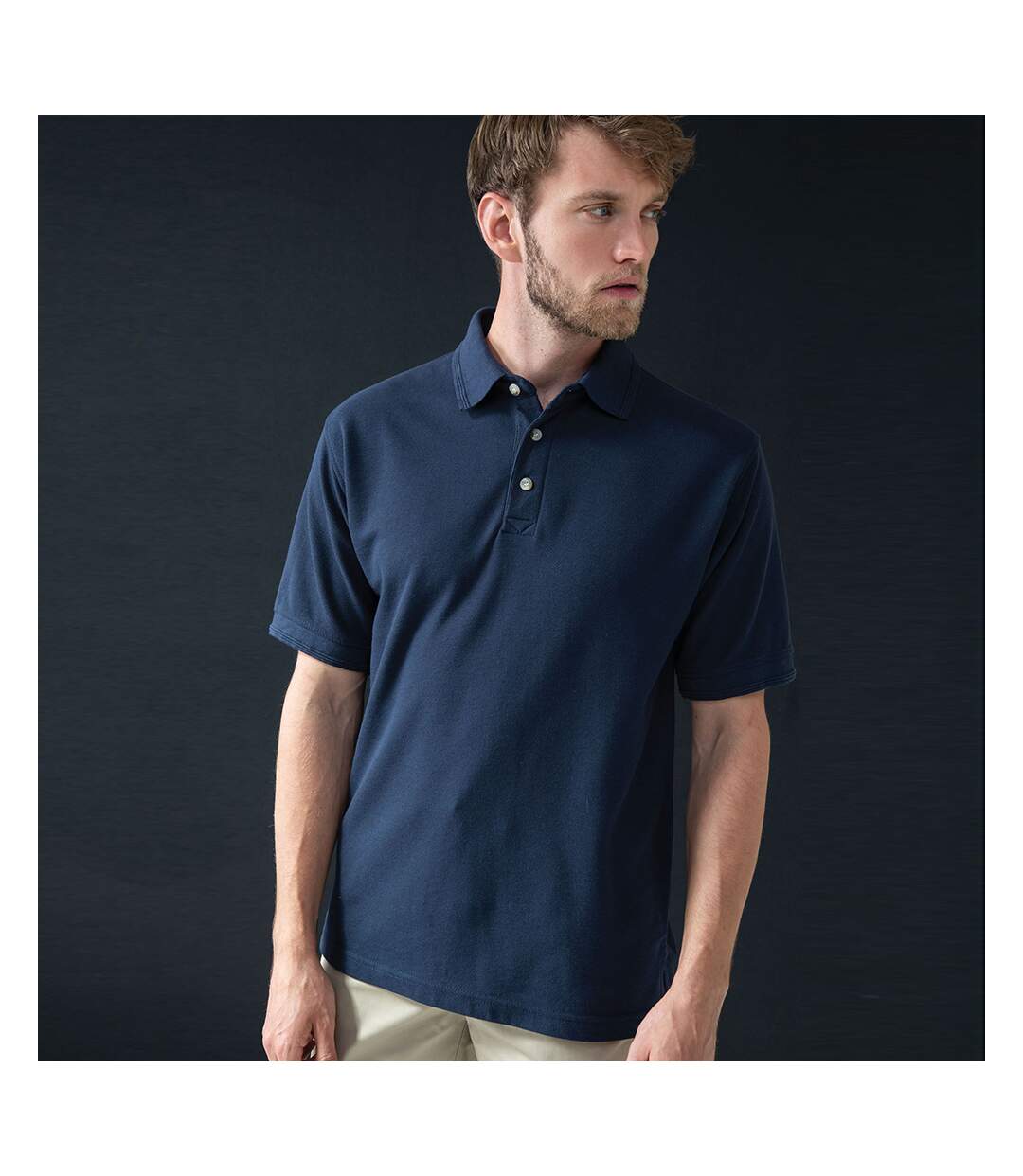 Henbury Mens Ultimate 65/35 Polo Shirt (Navy)