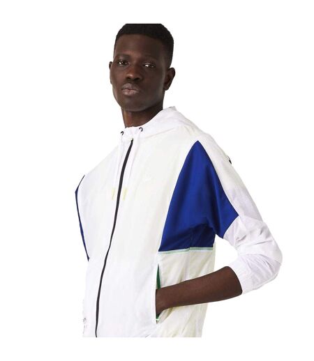 Veste Style Bloc De Couleurs Homme Blanc Lacoste
