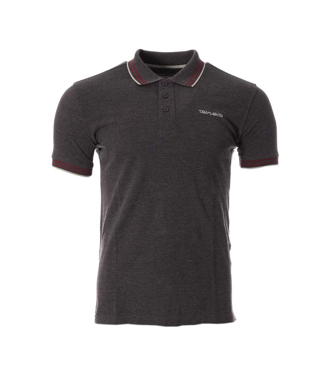 Polo gris foncé homme teddy smith pasian - m-1