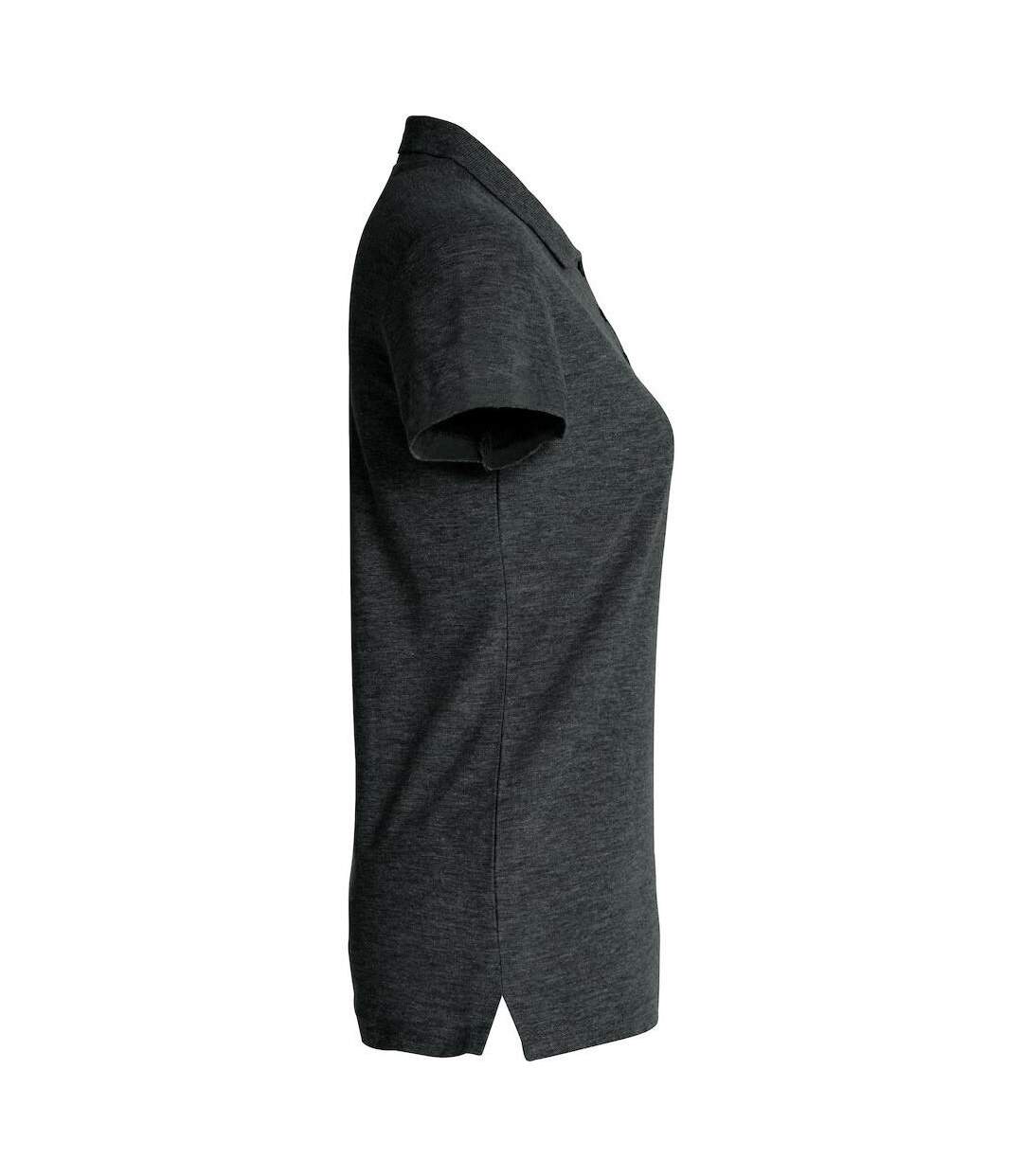 Polo Femme Anthracite Chiné Clique-4