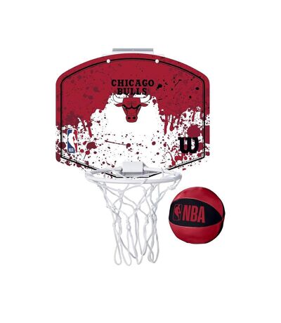 Chicago Bulls Paint Splatter Mini Basketball Hoop Set (Red/White/Black) (One Size) - UTRD2744