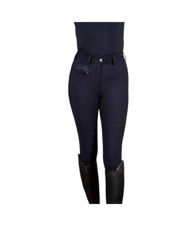 Pantalon D´équitation Style Scintillant Hamilton Femme Bleu Marine Coldstream
