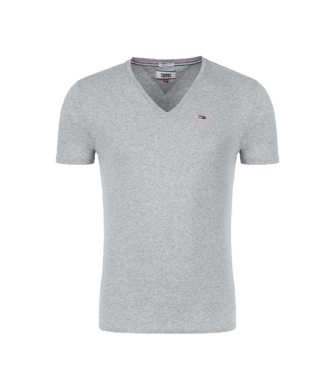 T-shirt gris homme tommy hilfiger jaspe m12 - 3xl-1