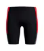 Mens Colour Block Logo Jammer Shorts Black Red Speedo-2