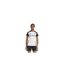 Maillot De Foot Entraînement Femme Blanc Cassé Noir Adidas-1