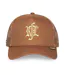 Casquette trucker avec filet et logo brodé Gold & Brown Rock'n Free Life-2