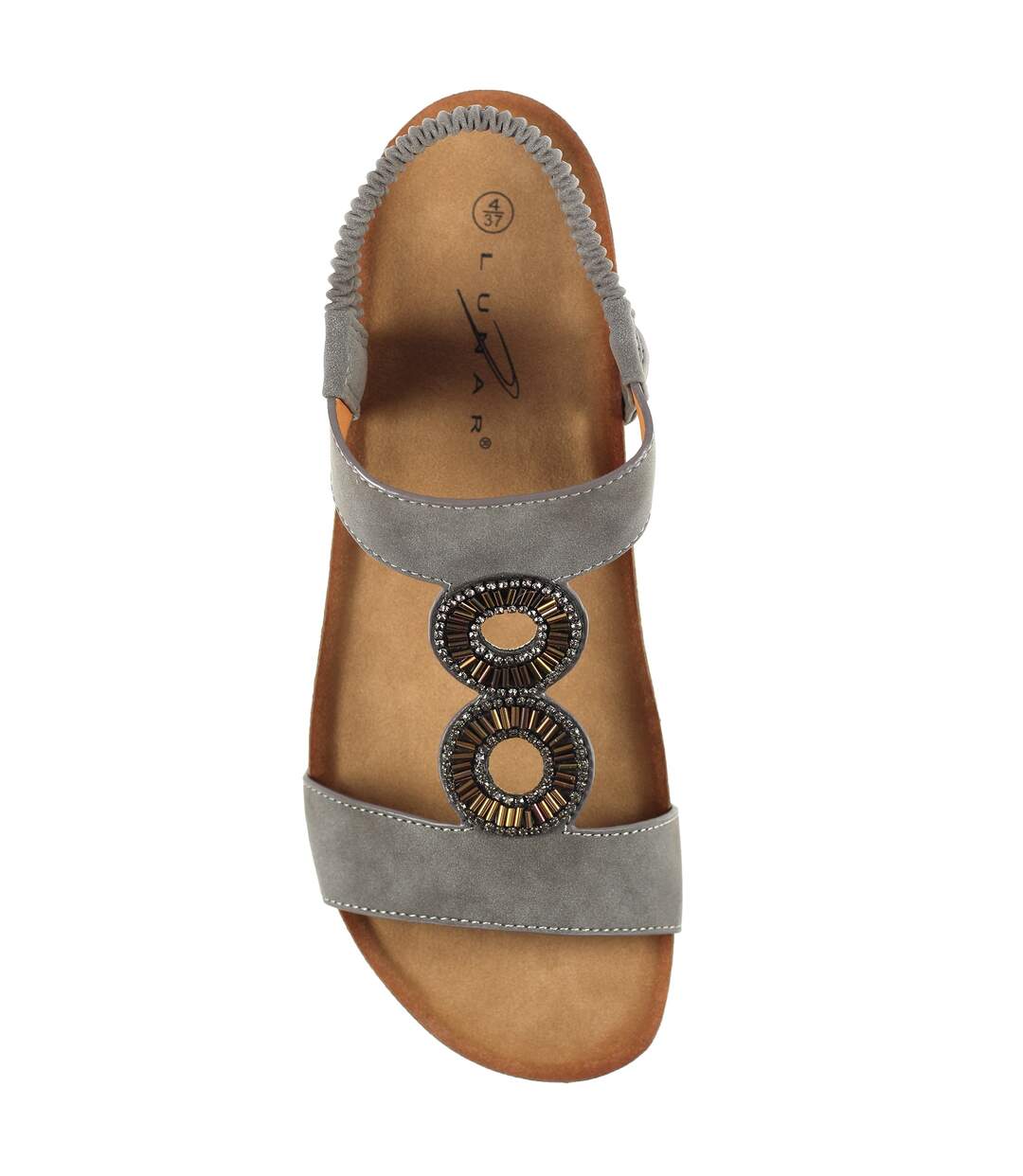 Sandales barwell femme gris Lunar