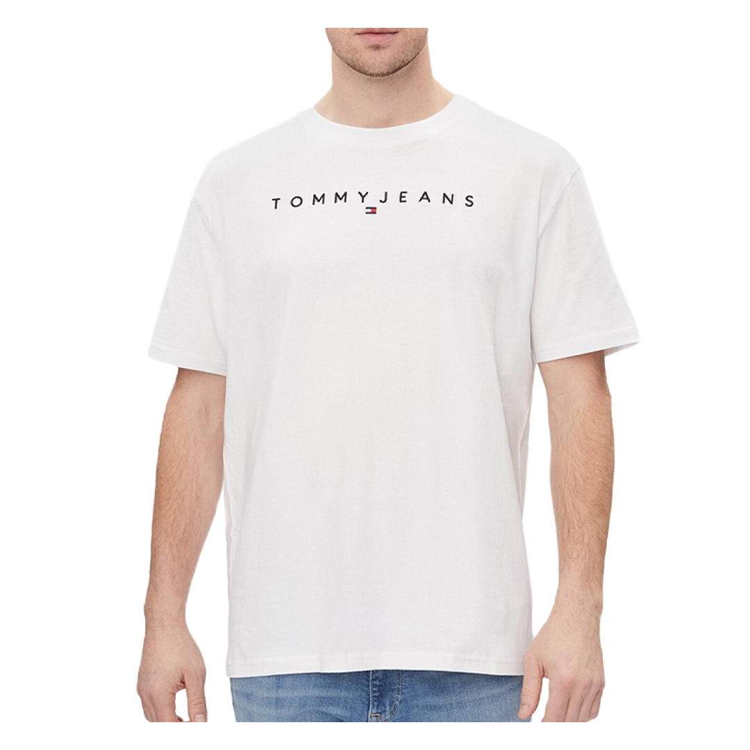 T-shirt Blanc Homme Tommy Hilfiger Linear - M-1