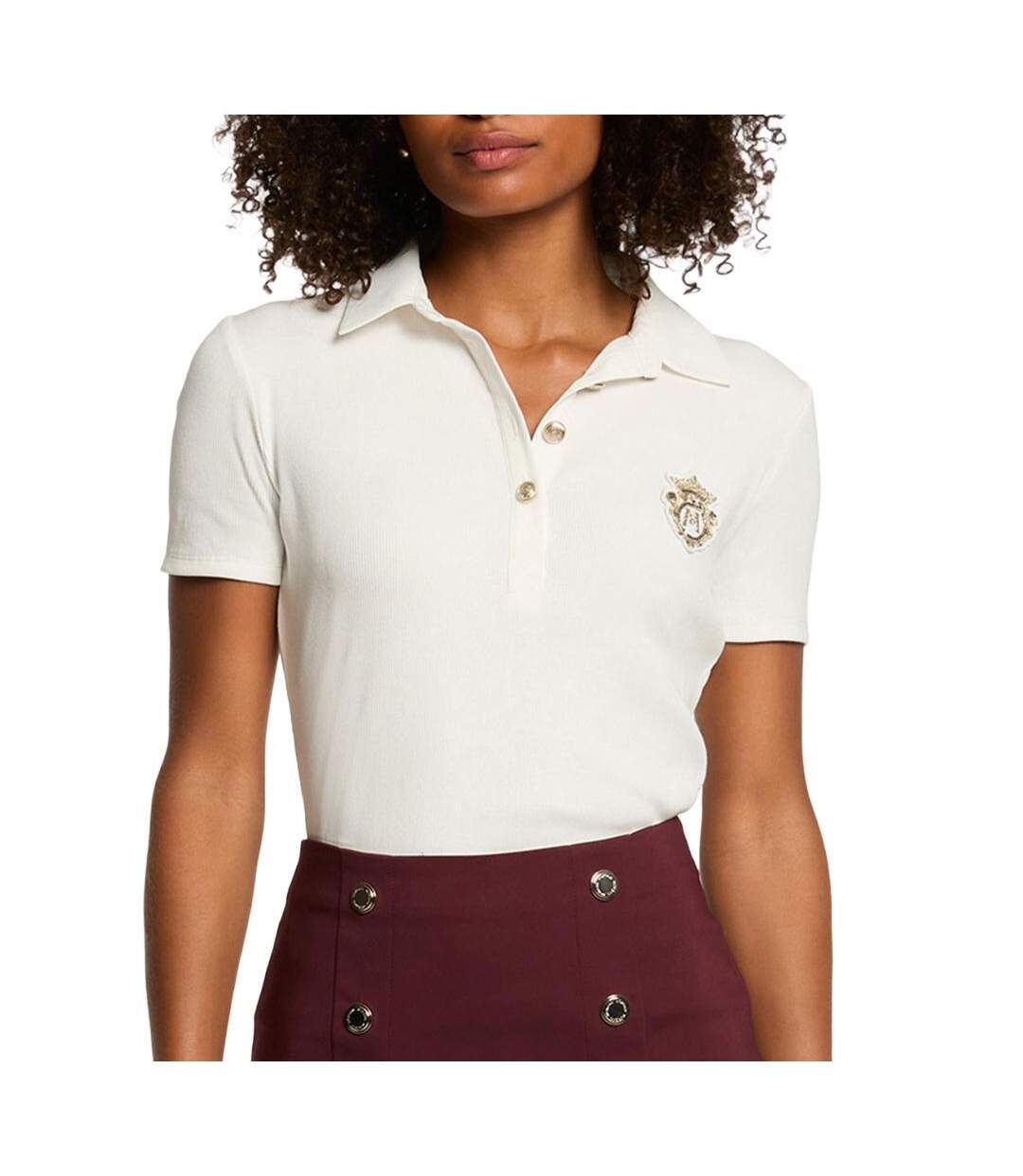 Polo blanc femme morgan dpolla-1