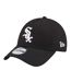 Mens 9forty Chicago White Sox Baseball Cap Black New Era-1