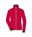 Veste Softshell Femme Rouge Clair Noir James And Nicholson-1