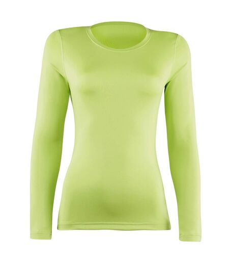 Rhino Womens/Ladies Sports Baselayer Long Sleeve (Lime) - UTRW2829