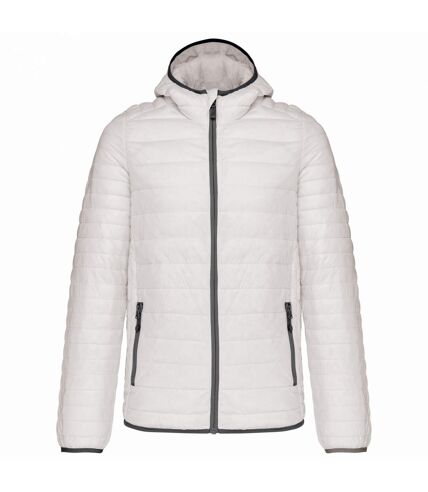 Kariban Mens Lightweight Hooded Padded Jacket (White) - UTPC6548