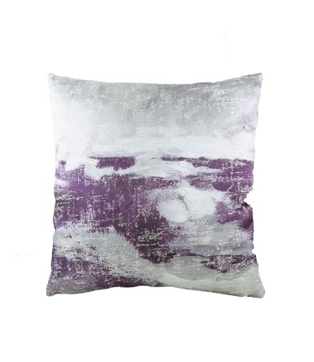 Landscape cushion cover 43cm x 43cm steel grey/purple Evans Lichfield