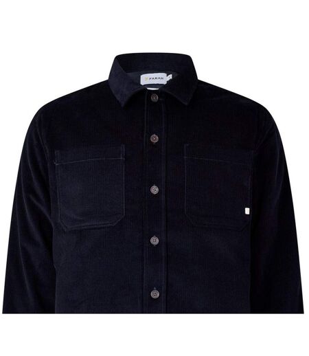 Mens Corduroy Overshirt Navy Farah