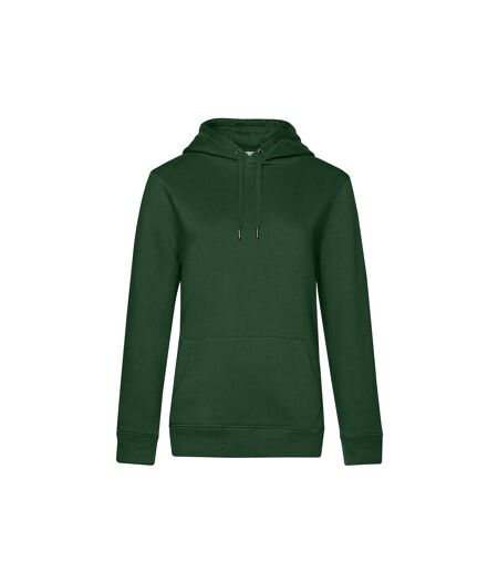 Femme/ladies Queen Hoody Vert Bouteille B&C