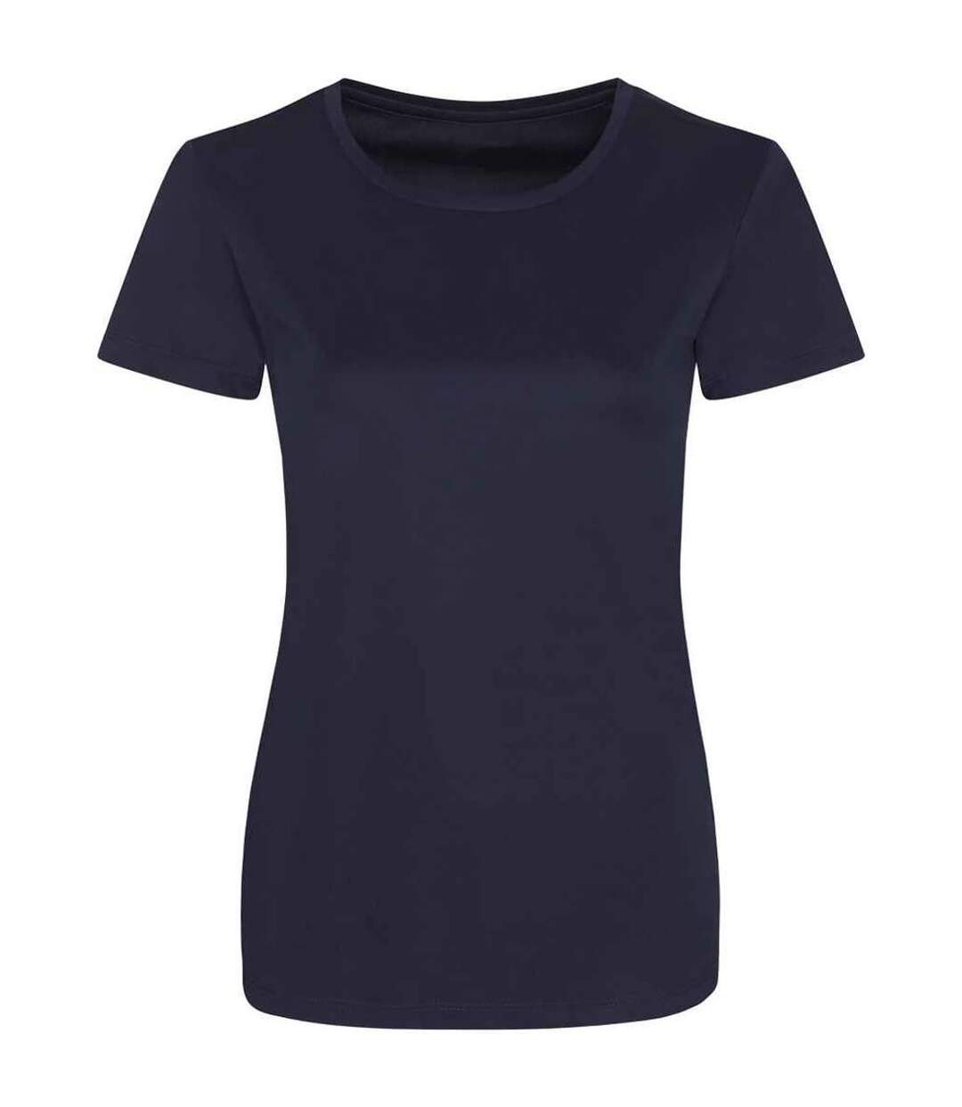 T-shirt cool smooth femme bleu marine français Awdis-1