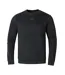 Mens Teddy Fleece Sweatshirt Black Kappa-1