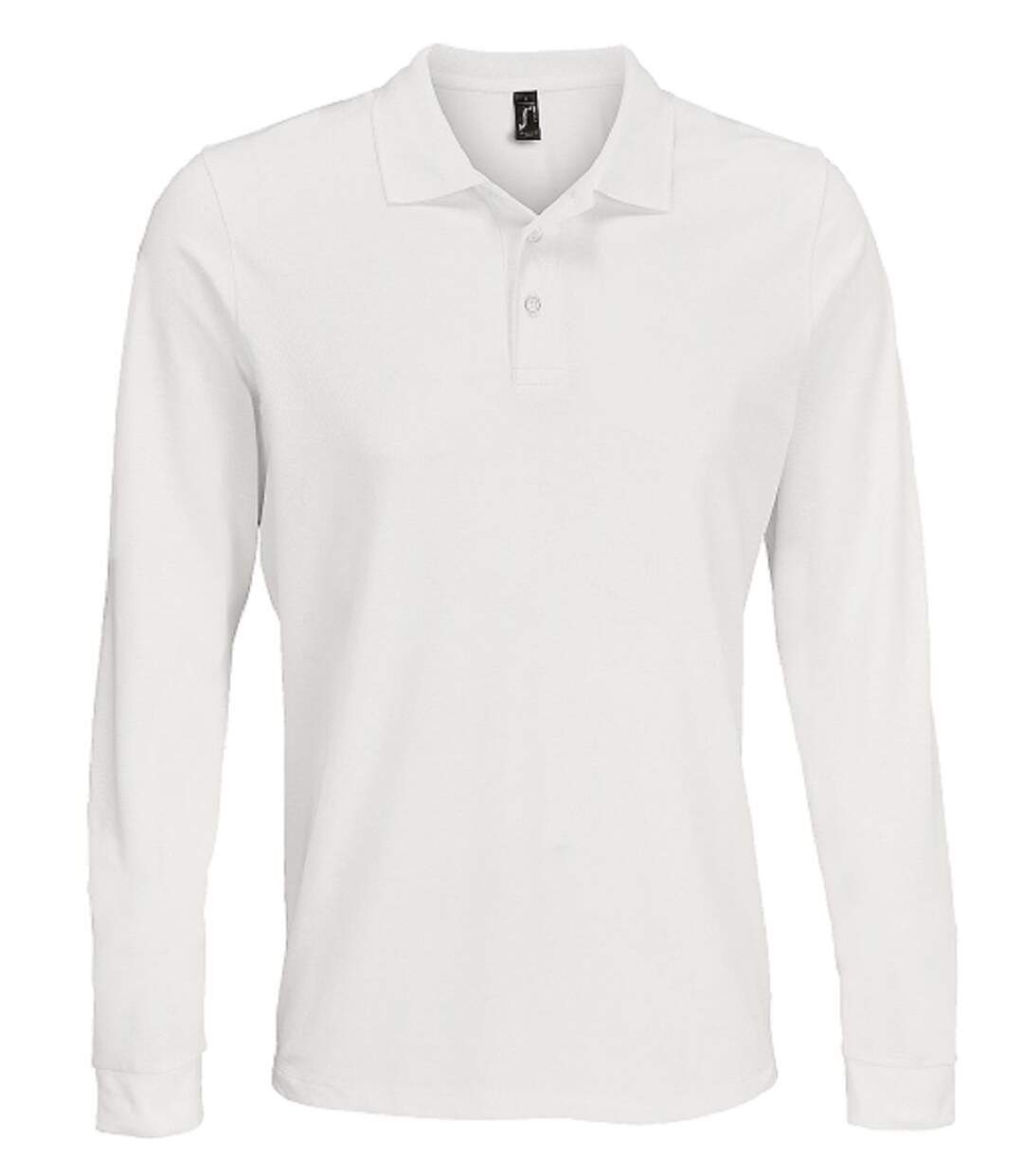 Polo manches longues - Homme - 03983 - blanc