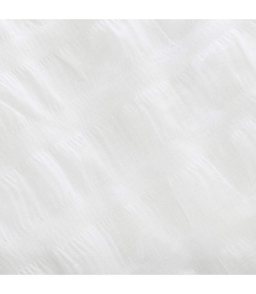 Parure de Lit 3 Pièces Seersucker 240x220cm Blanc-3