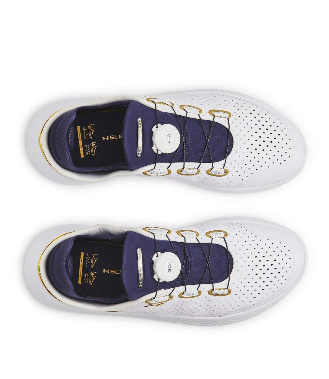 Mens Slipspeed Trainers White Gold Under Armour-4