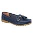 Mocassins de selle femme bleu marine Boulevard-1