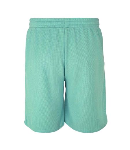 Mens Cotton Blend Shorts Light Green Fabric