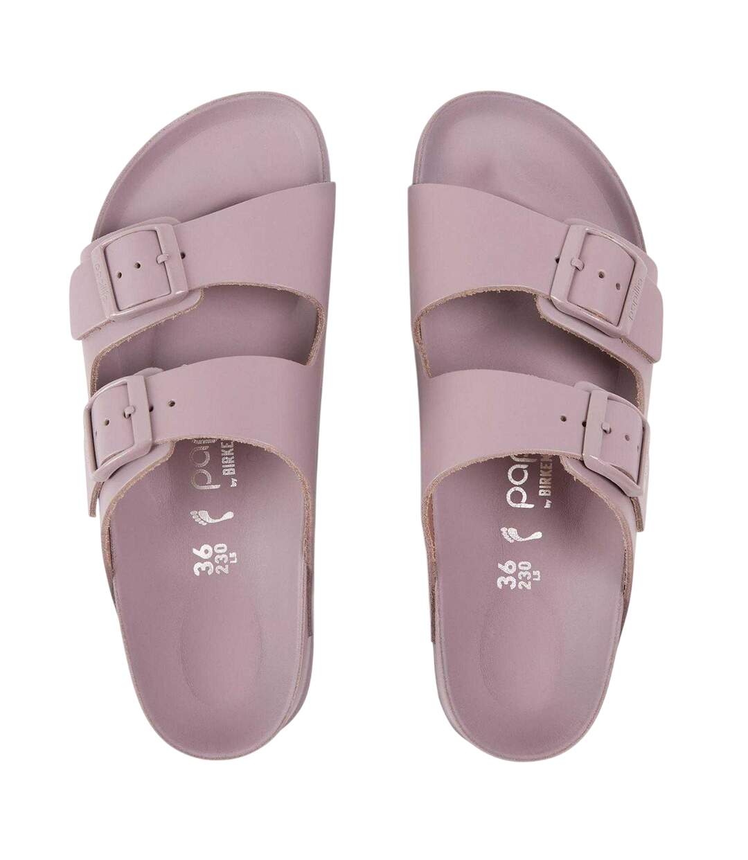 Womens/ladies Arizona Flx Lena Platform Sandals Faded Purple Birkenstock-3