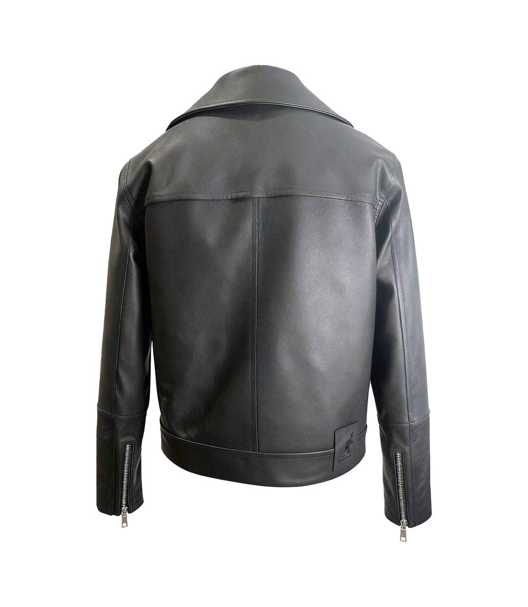 Womens/ladies Asymmetric Regular Biker Jacket Black Kangol-2
