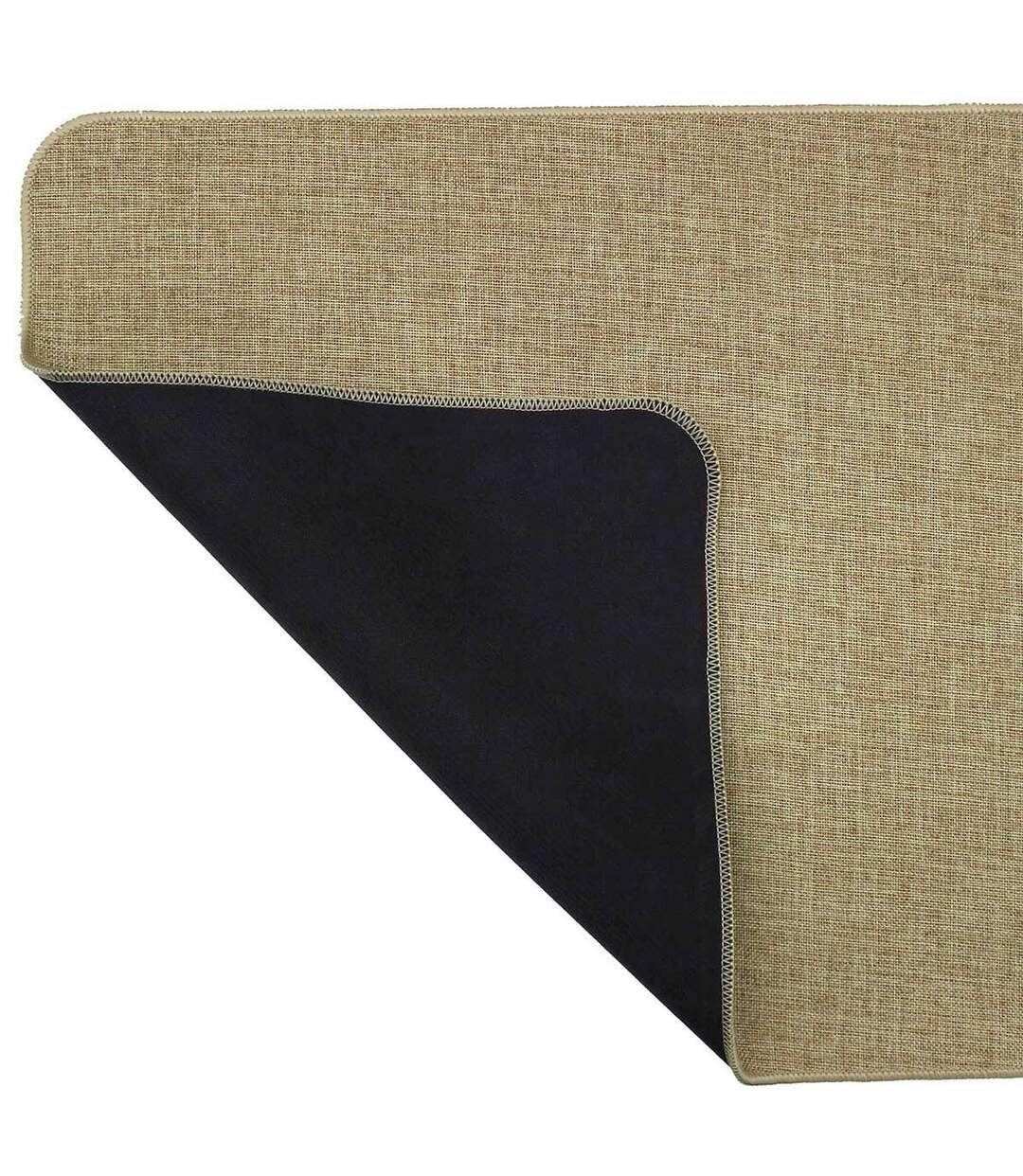 Tapis Déco Tissé Uni Manea 45x120cm Beige-2