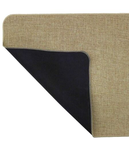 Tapis Déco Tissé Uni Manea 45x120cm Beige