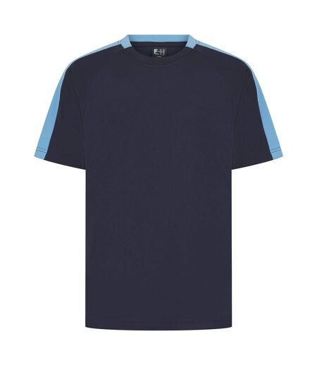 Unisex Adult T-shirt Navy Sky Blue Finden & Hales